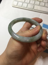 Load image into Gallery viewer, 58.8mm certified 100% natural type A light green purple jadeite jade bangle PB201-3350
