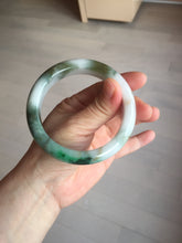 Load image into Gallery viewer, 59mm Certified Type A 100% Natural sunny green/white/brown/black Jadeite Jade bangle BK36-8353
