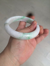 Load image into Gallery viewer, 61.8 mm certified type A 100% Natural sunny green/purple/white Jadeite Jade bangle AX103-5428
