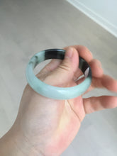 Load image into Gallery viewer, 47mm Certified Type A 100% Natural dark green Jadeite Jade oval bangle AH93-4483
