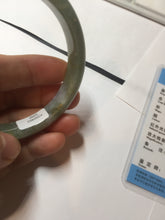 Load image into Gallery viewer, 58.8mm certified 100% natural type A light green purple jadeite jade bangle PB201-3350
