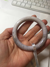 Load image into Gallery viewer, 56.8mm 100% natural light purple round cut Coral Jade (珊瑚玉) bangle SY123

