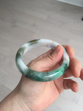 Load image into Gallery viewer, 59mm Certified Type A 100% Natural sunny green/white/brown/black Jadeite Jade bangle BK36-8353
