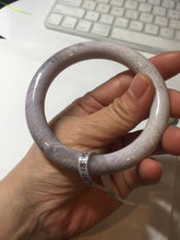 Load image into Gallery viewer, 56.8mm 100% natural light purple round cut Coral Jade (珊瑚玉) bangle SY123
