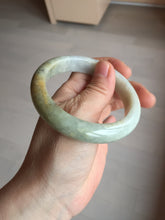 Load image into Gallery viewer, 56.1mm 100% natural certified light green yellow purple jadeite jade bangle BM92-9766
