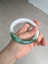 Load image into Gallery viewer, 59mm Certified Type A 100% Natural sunny green/white/brown/black Jadeite Jade bangle BK36-8353
