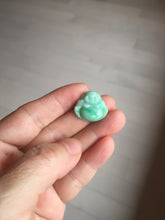 Load image into Gallery viewer, Certified 100% Natural type A sunny green happy Buddha jadeite Jade pendant PB68-5104
