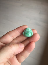Load image into Gallery viewer, Certified 100% Natural type A sunny green happy Buddha jadeite Jade pendant PB68-5104
