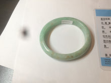 Load image into Gallery viewer, 50.5mm Certified Type A 100% Natural sunny apple green/red Jadeite Jade oval bangle AJ67-0170
