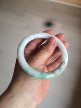 Load image into Gallery viewer, 58mm certified 100% natural sunny green/white/brown round cut jadeite jade bangle AX102-5430
