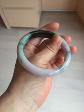 Load image into Gallery viewer, 59mm Certified Type A 100% Natural sunny green dark green purple Jadeite Jade bangle BP99-4054
