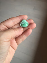 Load image into Gallery viewer, Certified 100% Natural type A sunny green happy Buddha jadeite Jade pendant PB68-5104
