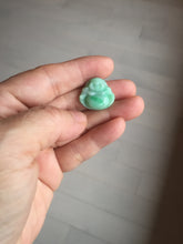 Load image into Gallery viewer, Certified 100% Natural type A sunny green happy Buddha jadeite Jade pendant PB68-5104

