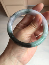 Load image into Gallery viewer, 59mm Certified Type A 100% Natural sunny green dark green purple Jadeite Jade bangle BP99-4054
