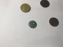 Load image into Gallery viewer, 15.7mm Type A 100% Natural icy watery green Jadeite Jade Safety Guardian Button donuts Pendant PC113
