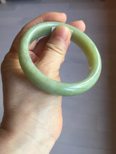 Load image into Gallery viewer, 56.4mm certified 100% Natural green/yellow nephrite Hetian Jade bangle HF79-8445
