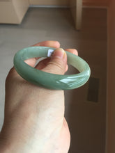 Load image into Gallery viewer, 58.3mm certificated Type A 100% Natural oily dark green Jadeite Jade bangle AJ78-8578
