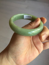 Load image into Gallery viewer, 56.4mm certified 100% Natural green/yellow nephrite Hetian Jade bangle HF79-8445

