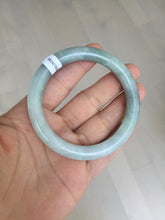 Load image into Gallery viewer, 54mm Certified Type A 100% Natural  light green round cut Jadeite Jade bangle Y161-2850
