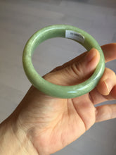 Load image into Gallery viewer, 56.4mm certified 100% Natural green/yellow nephrite Hetian Jade bangle HF79-8445
