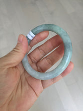 Load image into Gallery viewer, 54mm Certified Type A 100% Natural  light green round cut Jadeite Jade bangle Y161-2850
