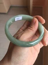 Load image into Gallery viewer, 58.3mm certificated Type A 100% Natural oily dark green Jadeite Jade bangle AJ78-8578
