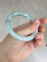 Load image into Gallery viewer, 54mm Certified Type A 100% Natural  light green round cut Jadeite Jade bangle Y161-2850
