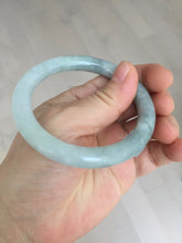 Load image into Gallery viewer, 54mm Certified Type A 100% Natural  light green round cut Jadeite Jade bangle Y161-2850
