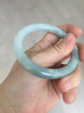 Load image into Gallery viewer, 54mm Certified Type A 100% Natural  light green round cut Jadeite Jade bangle Y161-2850
