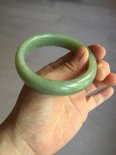 Load image into Gallery viewer, 56.4mm certified 100% Natural green/yellow nephrite Hetian Jade bangle HF79-8445
