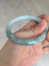 Load image into Gallery viewer, 54mm Certified Type A 100% Natural  light green round cut Jadeite Jade bangle Y161-2850
