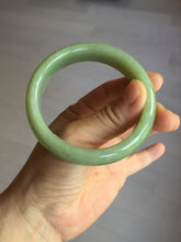 Load image into Gallery viewer, 56.4mm certified 100% Natural green/yellow nephrite Hetian Jade bangle HF79-8445
