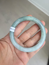 Load image into Gallery viewer, 54mm Certified Type A 100% Natural  light green round cut Jadeite Jade bangle Y161-2850
