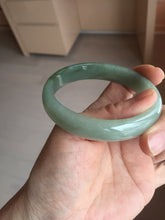 Load image into Gallery viewer, 58.3mm certificated Type A 100% Natural oily dark green Jadeite Jade bangle AJ78-8578
