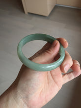 Load image into Gallery viewer, 58.3mm certificated Type A 100% Natural oily dark green Jadeite Jade bangle AJ78-8578
