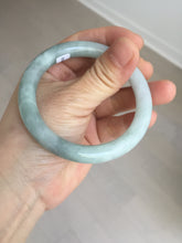 Load image into Gallery viewer, 54mm Certified Type A 100% Natural  light green round cut Jadeite Jade bangle Y161-2850
