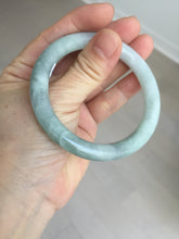 Load image into Gallery viewer, 54mm Certified Type A 100% Natural  light green round cut Jadeite Jade bangle Y161-2850
