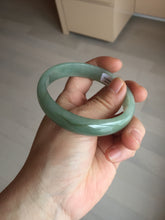 Load image into Gallery viewer, 58.3mm certificated Type A 100% Natural oily dark green Jadeite Jade bangle AJ78-8578
