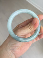 Load image into Gallery viewer, 54mm Certified Type A 100% Natural  light green round cut Jadeite Jade bangle Y161-2850
