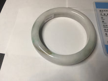 Load image into Gallery viewer, 59.7mm Certified Type A 100% Natural sunny green/white/brown/black Jadeite Jade bangle BK38-8346
