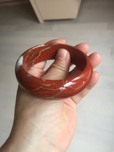 Load image into Gallery viewer, 58mm 100% natural red jasper stone(红碧玉,鸡血石) bangle SY100
