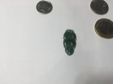Load image into Gallery viewer, 100% natural type A icy watery dark green blue gray black Guatemala jadeite leaf pendant BP184-4
