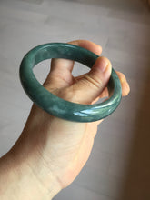 Load image into Gallery viewer, 62mm Certified Type A 100% Natural dark green/blue/gray/black Guatemala Jadeite jade bangle AY90-5766
