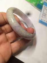 Load image into Gallery viewer, 52.5 mm Certified Type A 100% Natural light green/purple/brown Jadeite Jade bangle AZ78-1648
