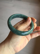 Load image into Gallery viewer, 62mm Certified Type A 100% Natural dark green/blue/gray/black Guatemala Jadeite jade bangle AY90-5766
