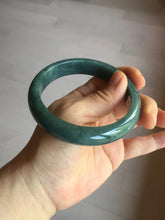 Load image into Gallery viewer, 62mm Certified Type A 100% Natural dark green/blue/gray/black Guatemala Jadeite jade bangle AY90-5766
