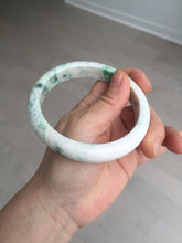 Load image into Gallery viewer, 63.5mm Certified Type A 100% Natural sunny green/white Jadeite Jade bangle BL14-4019
