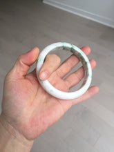 Load image into Gallery viewer, 63.5mm Certified Type A 100% Natural sunny green/white Jadeite Jade bangle BL14-4019
