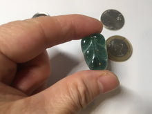 Load image into Gallery viewer, 100% natural type A icy watery dark green blue gray black Guatemala jadeite leaf pendant BP184-8/9/10

