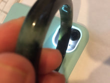 Load image into Gallery viewer, 58.8mm Certified 100% natural Type A dark green/black(绿水墨)  jadeite jade bangle pb55-9772
